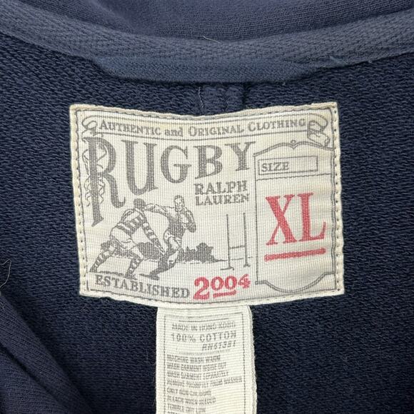 Rugby Ralph Lauren Vintage Men's Toggle Closure Coat - Navy - XL - Picture 3 of 6